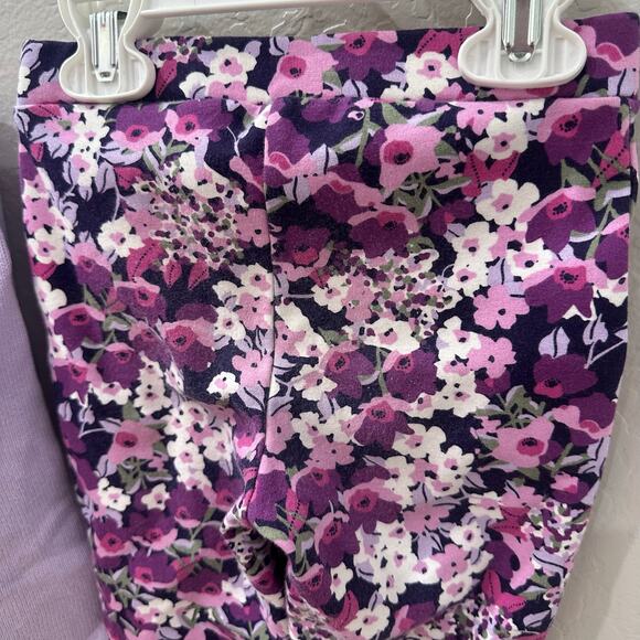 Gymboree Purple Embroidered Owl Sweater & Floral Leggings Outfit - Picture 8 of 9